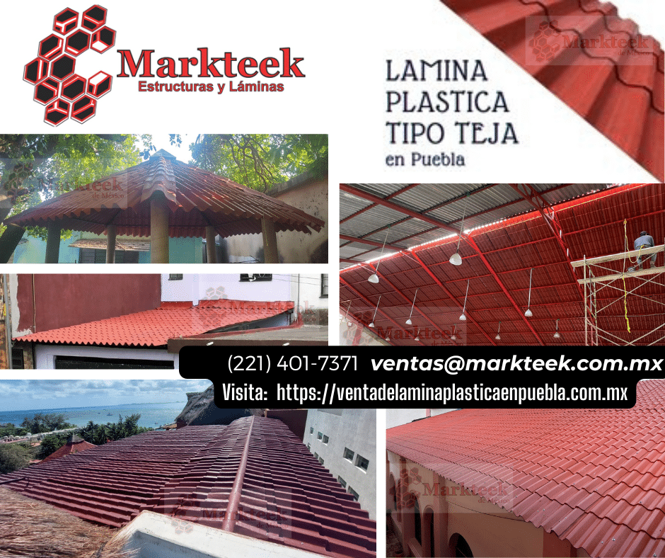 Venta de Lamina de Plastico Tipo Teja en Puebla